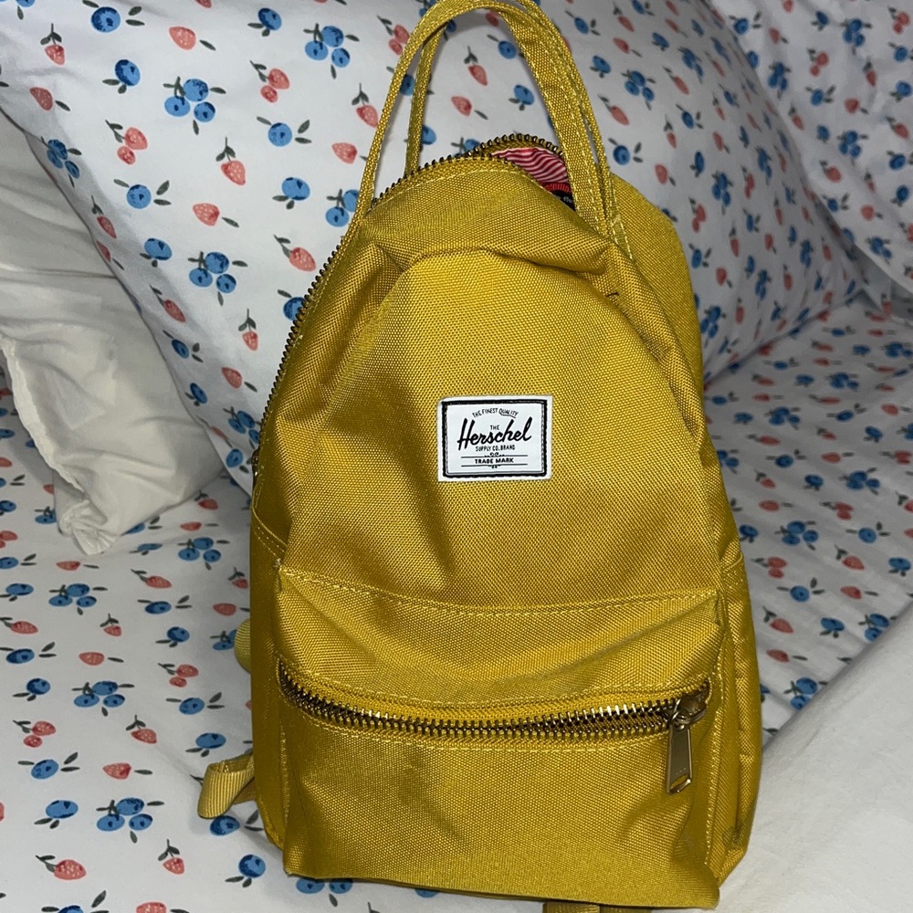 Herschel Yellow Mini Backpack - image 2